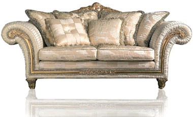 Art. IM 22 Imperial, Sofá clásico de lujo, tapizado con telas preciosas extraíbles