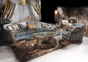 Bijoux Sittingroom, Sof decorado a mano para sala de estar de lujo clsico