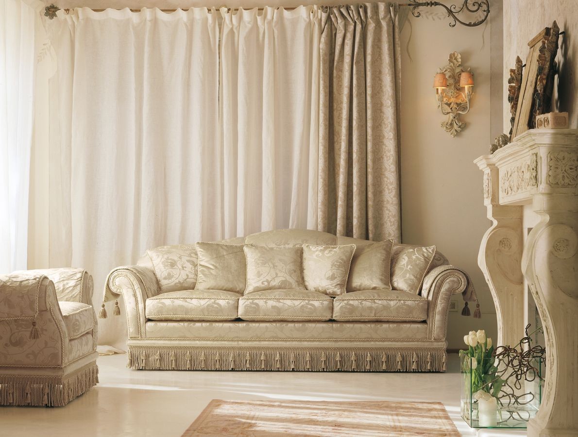 Glicine, Sofá de estilo clásico de lujo, salones refinados