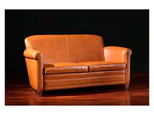 Ippolito Sofa, Sofá de cuero, 30s y 50s estilo