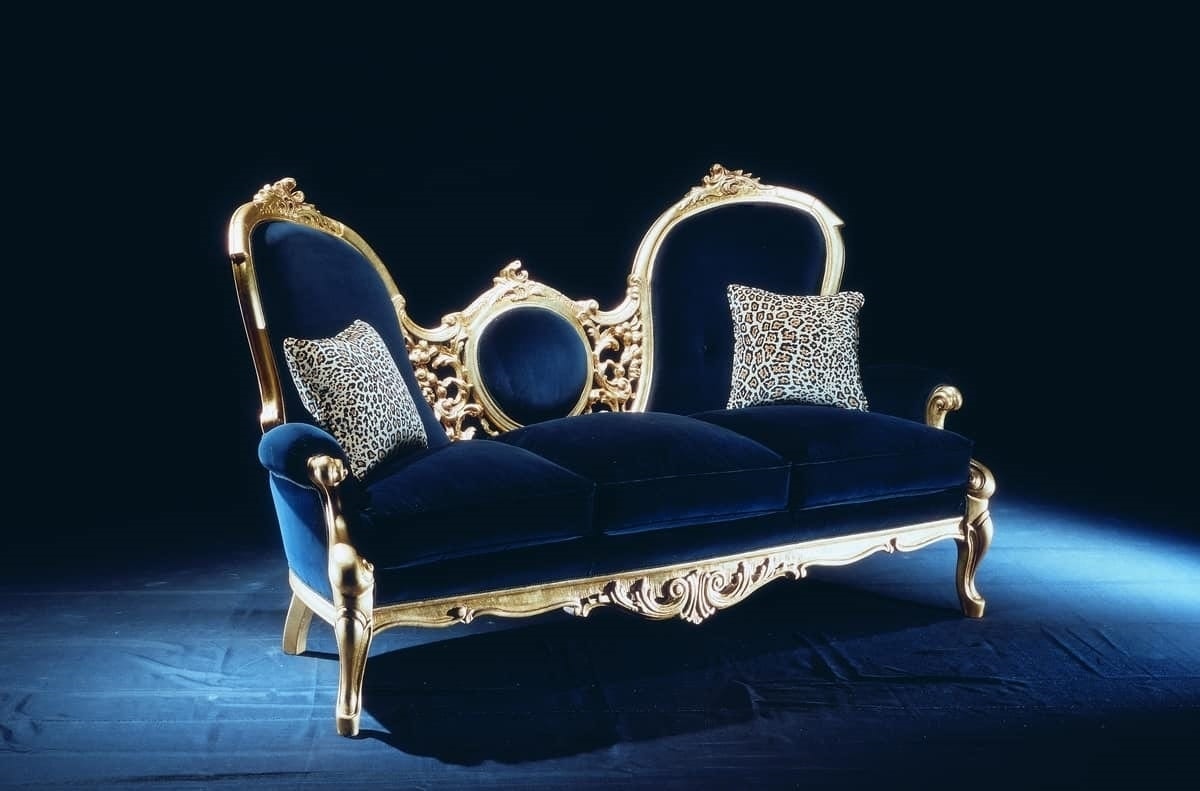 El pan de oro en el mueble contemporáneo de lujo 