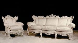 Stradivari Lounge Set, Sala de estar clásica hecha con materiales preciosos