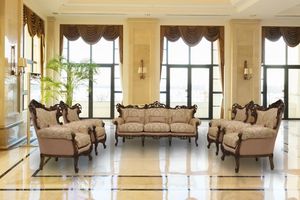 Stradivari nogal, 3 plazas sofá ideal para villas de lujo