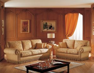 Barbara divano, Sofá de diseño clásico, personalizable