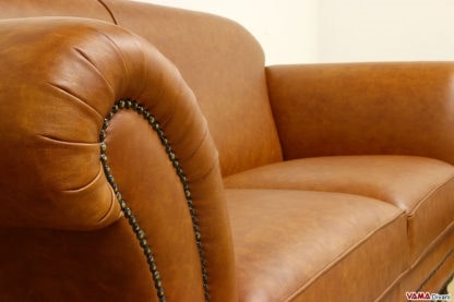 Sofá de estilo inglés de lujo inspirado en el diseño de los años 50