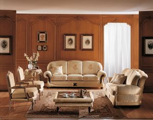 Ilaria sofá, Sofá de estilo clásico, cómodo y elegante.