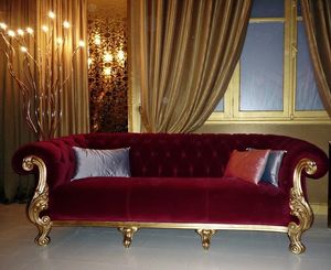 Queen clsica tela, Un sof de lujo, fabricado en Italia