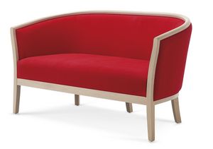 505 D, Mullido sof moderno con marco de madera