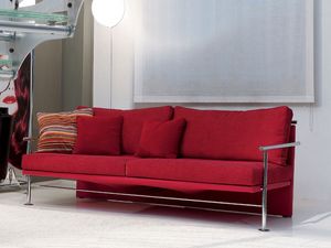 Block, Elegante sofá con hierro marco visible, para la oficina