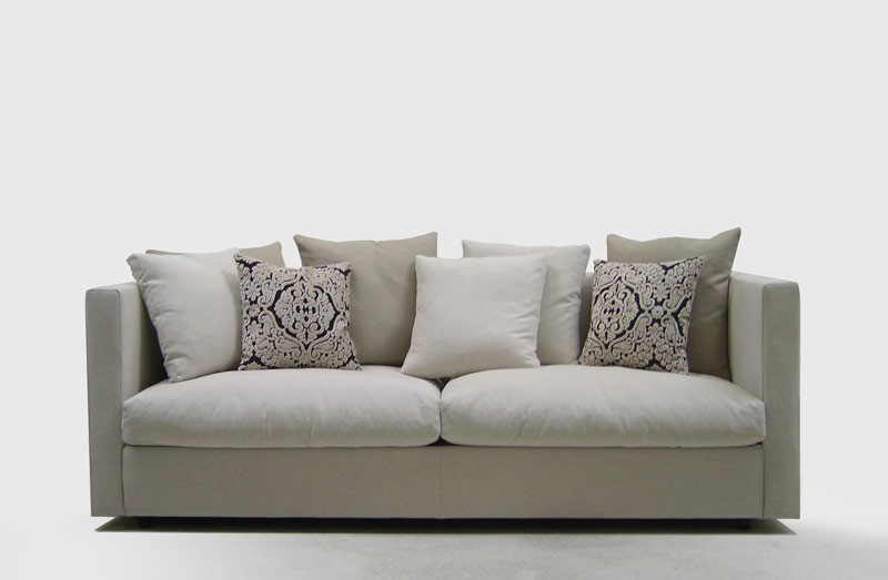 Company, Cómodo sofá, para salones elegantes, con tapicería de tela extraíble