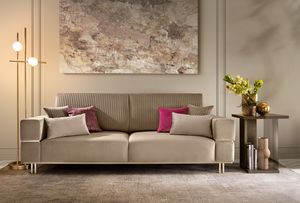 FIAMMA sof�, Sof� con vol�menes suaves y geom�tricos.