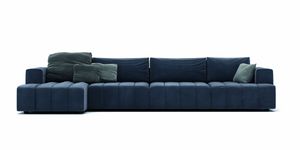 Indigo Deluxe sof modular, Sof modular con formas rgidas