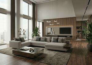 Moore, Sof� modular, de l�neas esenciales y proporciones equilibradas.