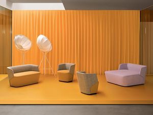 Embrace Jolie, Sof Lounge, ideal para ambientes modernos, totalmente acolchado, revestimiento de tela
