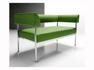 Jive 2p, Moderno sof de 2 plazas, para el uso del contrato y de la oficina