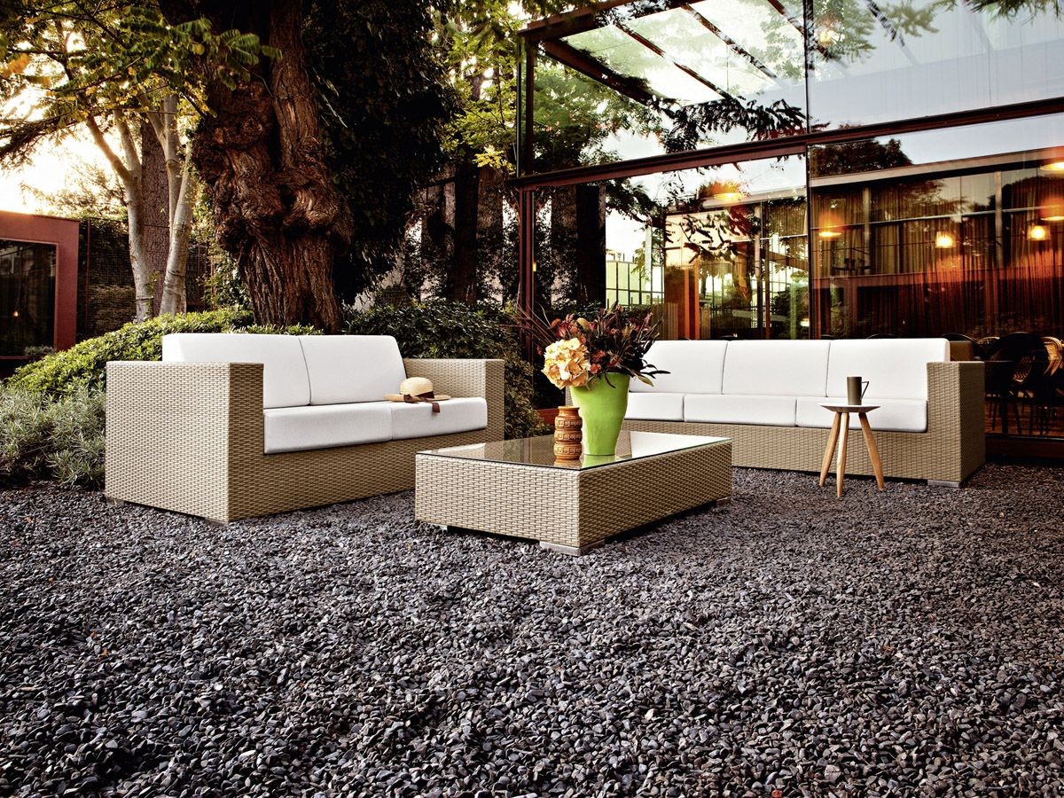 Tejido 3 plazas sofá, para bar de playa y salones | IDFdesign