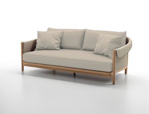 COZY D, Sof� de exterior en madera de teca.