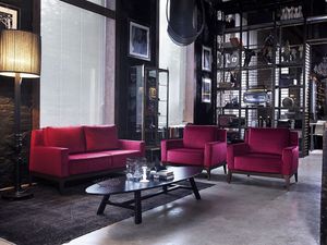 Contour divano 2p c/bra dxl2, 2 plazas sof, estilo moderno, para la sala de estar y recepcin