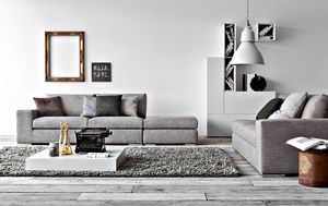 Family, Sof cama lineal para sala de estar, sof moderno para el hogar