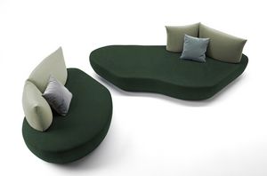 Isola, Sof� modular con l�neas sinuosas y redondeadas