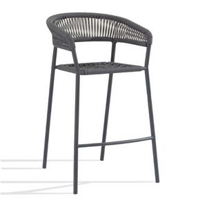 Art. 1833 Maratea Stool, Taburete al aire libre, con cuerda sinttica tejida
