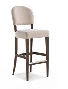 Squero SG, Taburete acolchado con estructura de madera