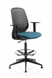 Key Smart stool, Taburete giratorio, para oficina y recepción