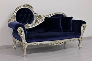Monet Blue, Chaise longue de estilo rococ