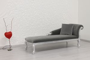 Cleopatra terciopelo, Libertad chaise longue estilo con marco de madera de haya