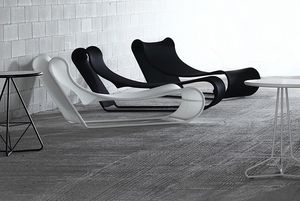 California chaise longue, Chaise longue al aire libre, en metal y panal de la tela, adecuado para la piscina y reas de descanso