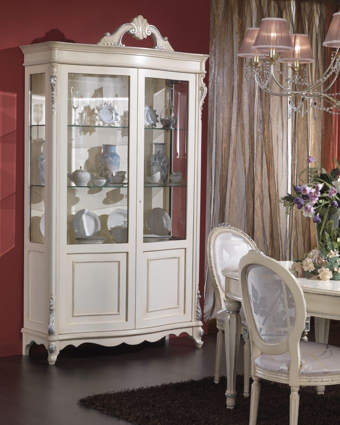 Vitrina 2 puertas estrecha vintage Byblos de lujo en .  Tu tienda de muebles de lujo