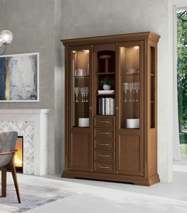 Art. 9205, Vitrina de madera para comedores elegantes