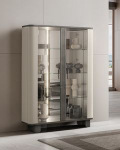 PERLA vitrina con dos puertas, Vitrina para ambientes refinados