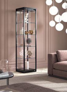 TMetal TM/45V, Vitrina columna con baldas de cristal