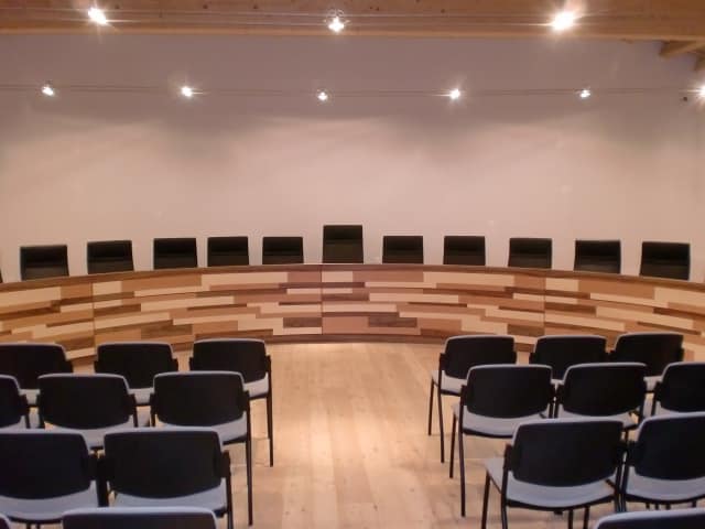 La sala de conferencias de la Municipalidad de Gaiarine