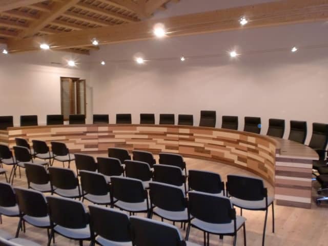 La sala de conferencias de la Municipalidad de Gaiarine