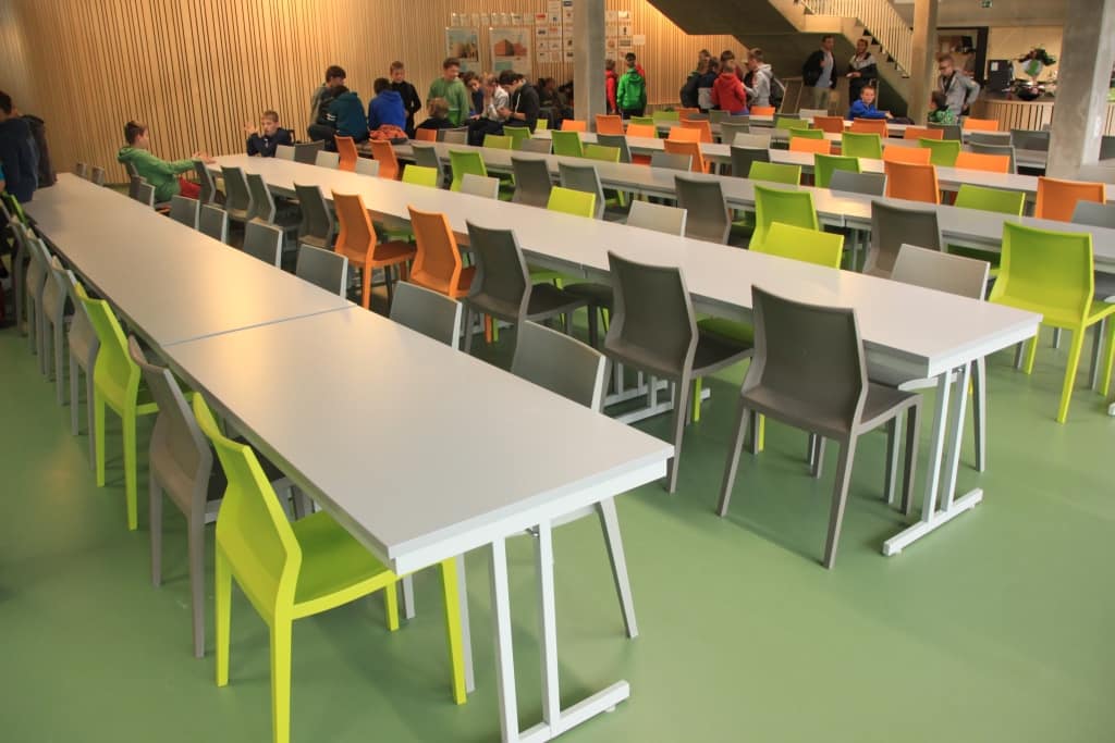Comedor escolar, Bruselas