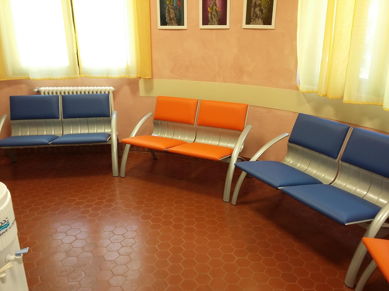 Sala de espera en el Hospital IOV - Padua