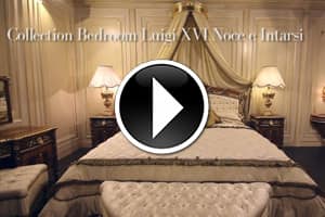 Classic bedroom in walnut Louis XVI
